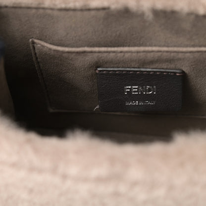 Fendi Shearling Vitello Century F is Fendi Small Kan I Shoulder Bag Pink Tortora Blue 11 of 11