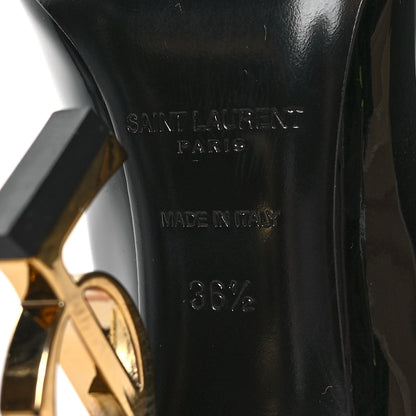 Saint Laurent Patent Opyum 110 Pumps 36.5 Black Gold 7 of 8