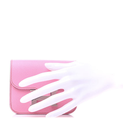 Hermes Epsom Constance Slim Wallet 5P Pink 2 of 10