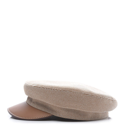 Hermes Cotton Silk Swift Clou de Selle Vauban Cap 57 Gold 1 of 10