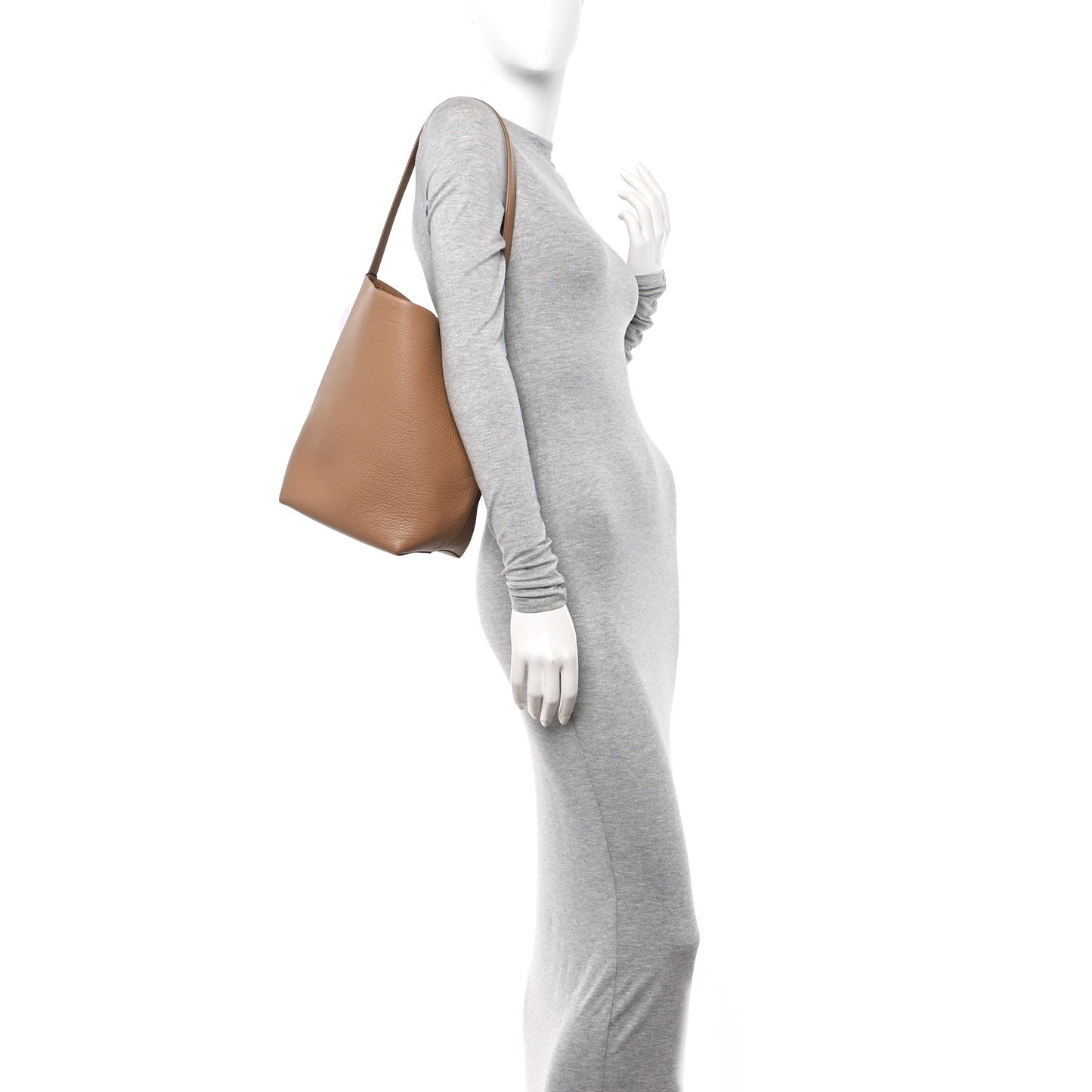 Grained Calfskin Medium N/S Park Tote Cinnamon