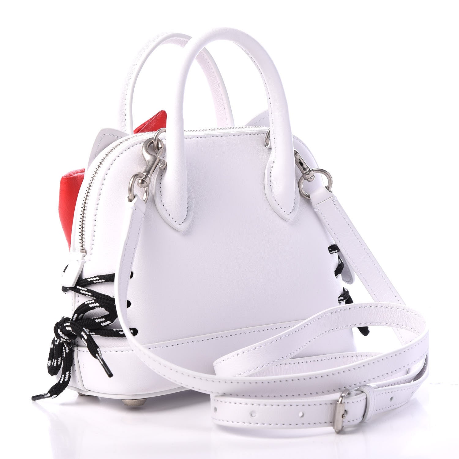 Balenciaga Calfskin Hello Kitty XXS Ville Top Handle Bag White 2 of 9