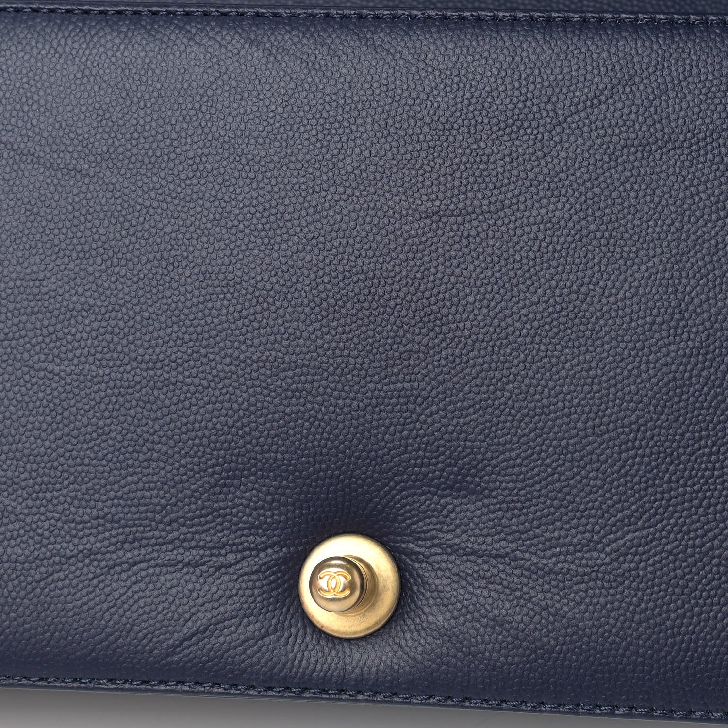 Chanel Caviar Quilted Medium Boy Flap Navy 11 of 11