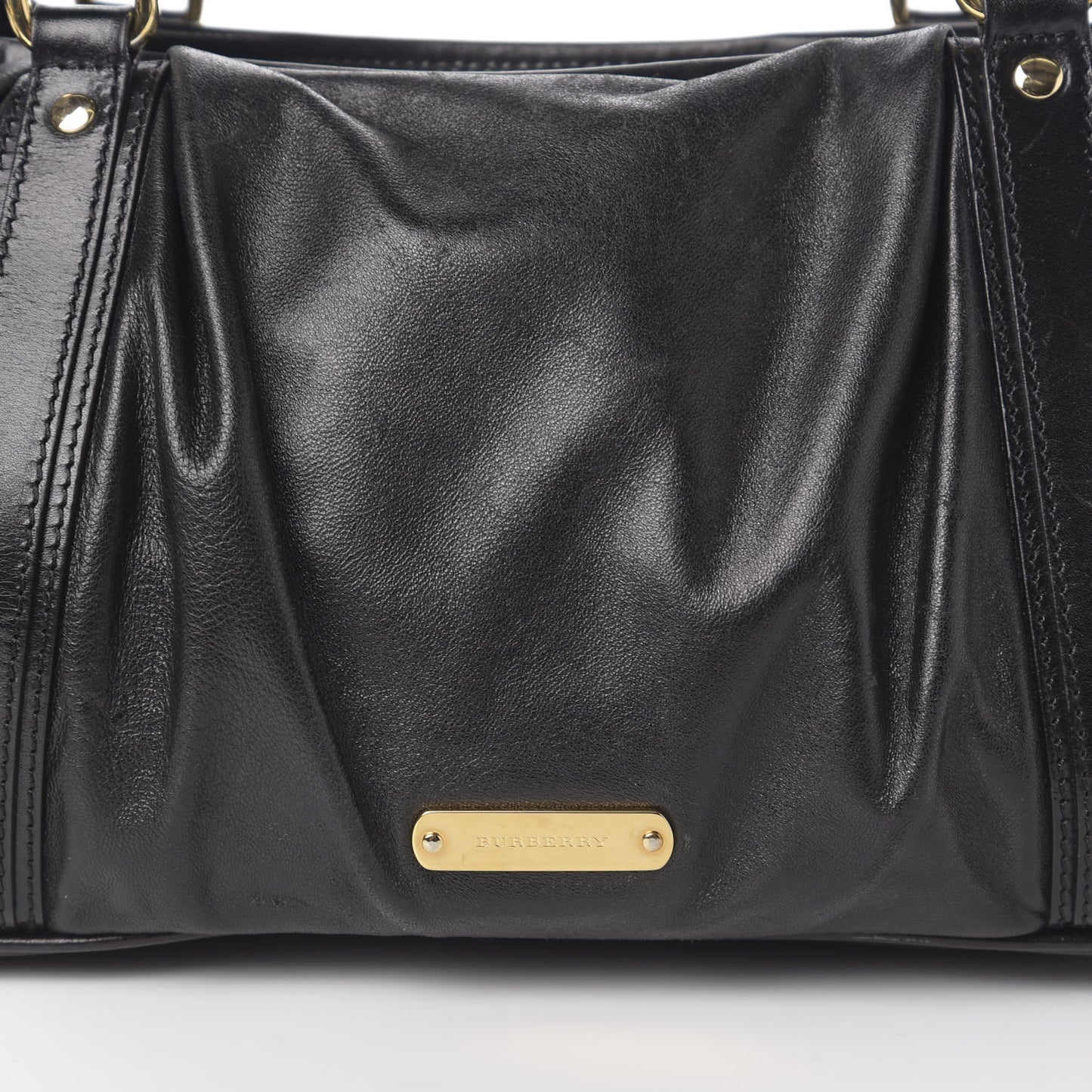 Smooth Calfskin Satchel Black