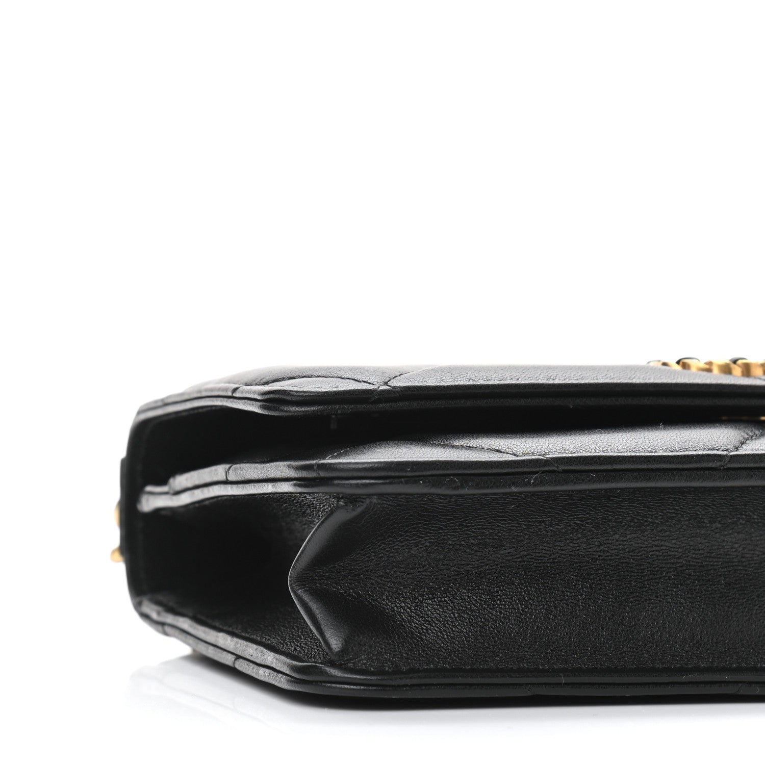Chanel Lambskin Quilted Chanel 19 Wallet On Chain WOC Black 10 of 11