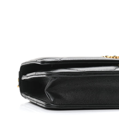Chanel Lambskin Quilted Chanel 19 Wallet On Chain WOC Black 10 of 11