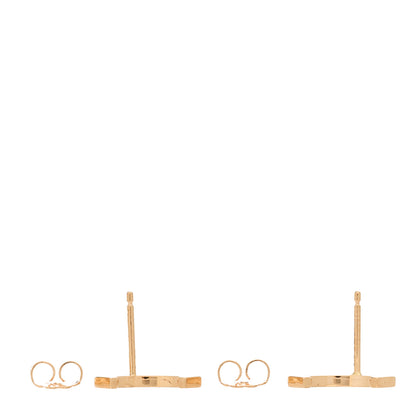Tiffany 18K Rose Gold T Smile Stud Earrings 3 of 5