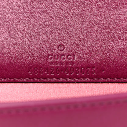 Gucci Velvet Matelasse GG Marmont Mini Bag Fuchsia Violet Cyclamen 6 of 11
