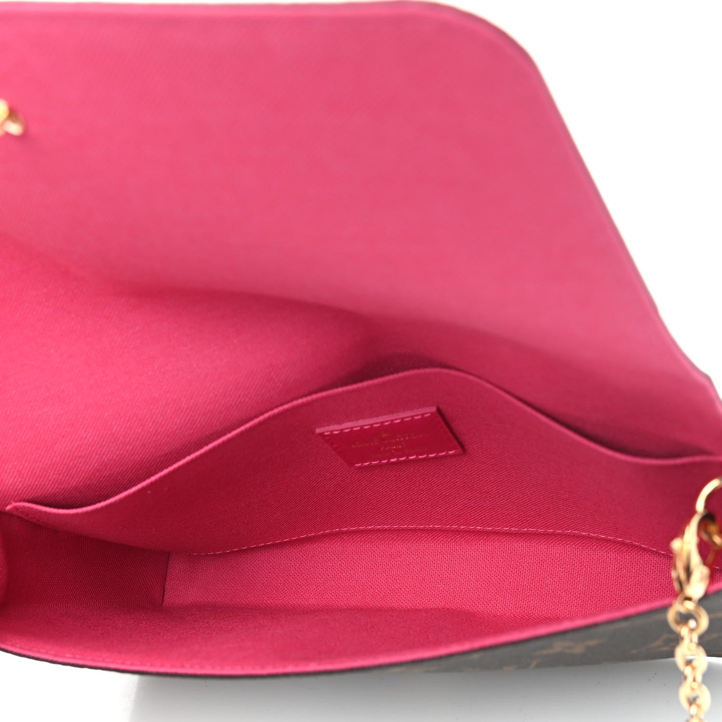 Monogram 2021 Christmas Animation Hollywood Pochette Felicie Chain Wallet Fuchsia