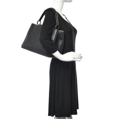 Louis Vuitton Taurillon Capucines MM Black Petale 2 of 10