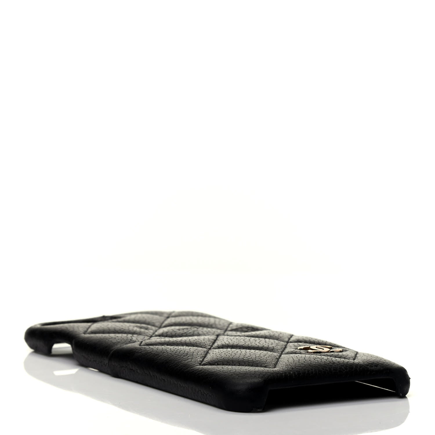 Chanel Grained Lambskin Quilted iPhone 8 Plus Coco Tech Case Black 4 of 6