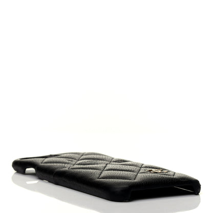 Chanel Grained Lambskin Quilted iPhone 8 Plus Coco Tech Case Black 4 of 6