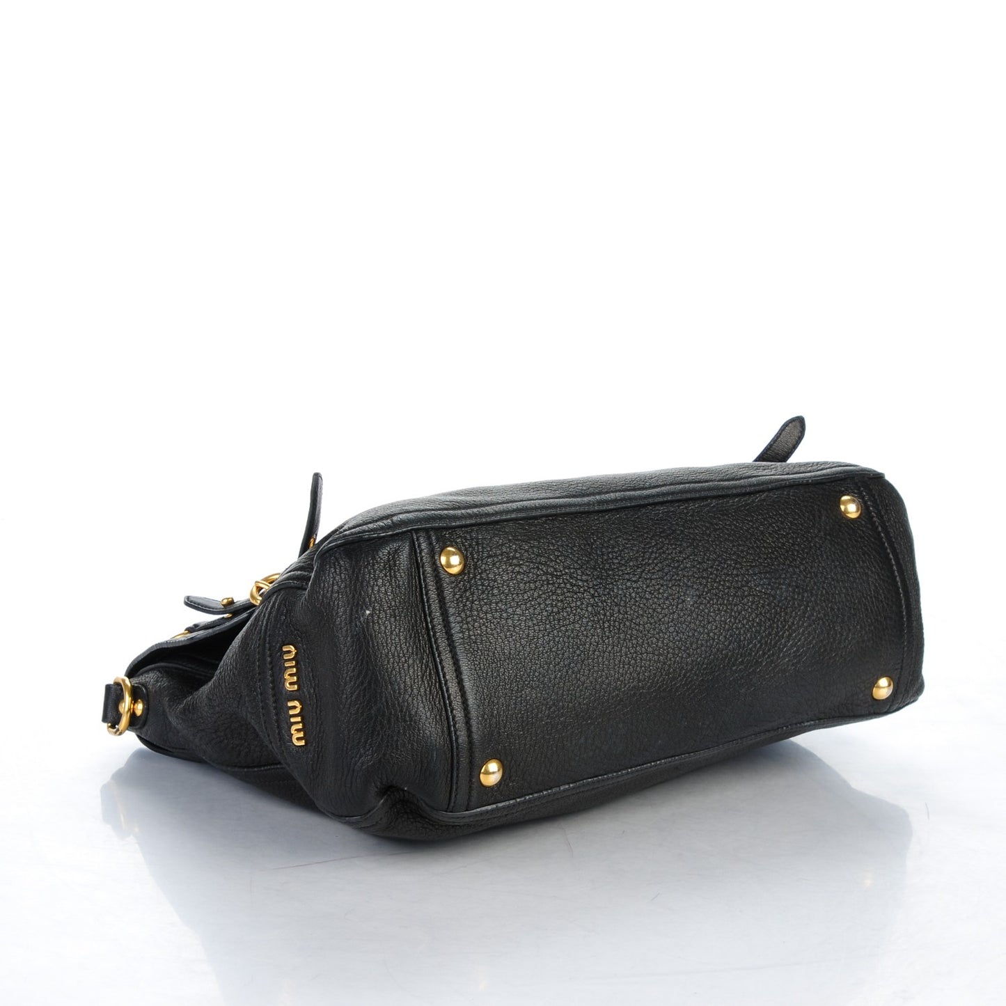 Cervo East-West Flap Satchel Nero Black
