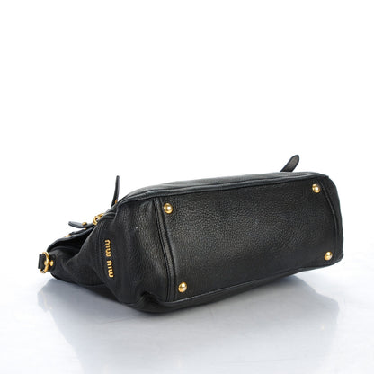 Miu Miu Cervo East-West Flap Satchel Nero Black 4 of 10