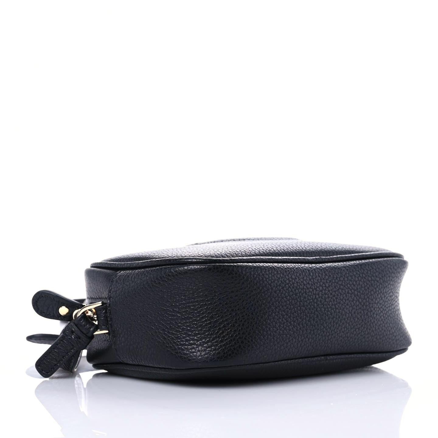 Calfskin City Goncho Crossbody Camera Bag Black