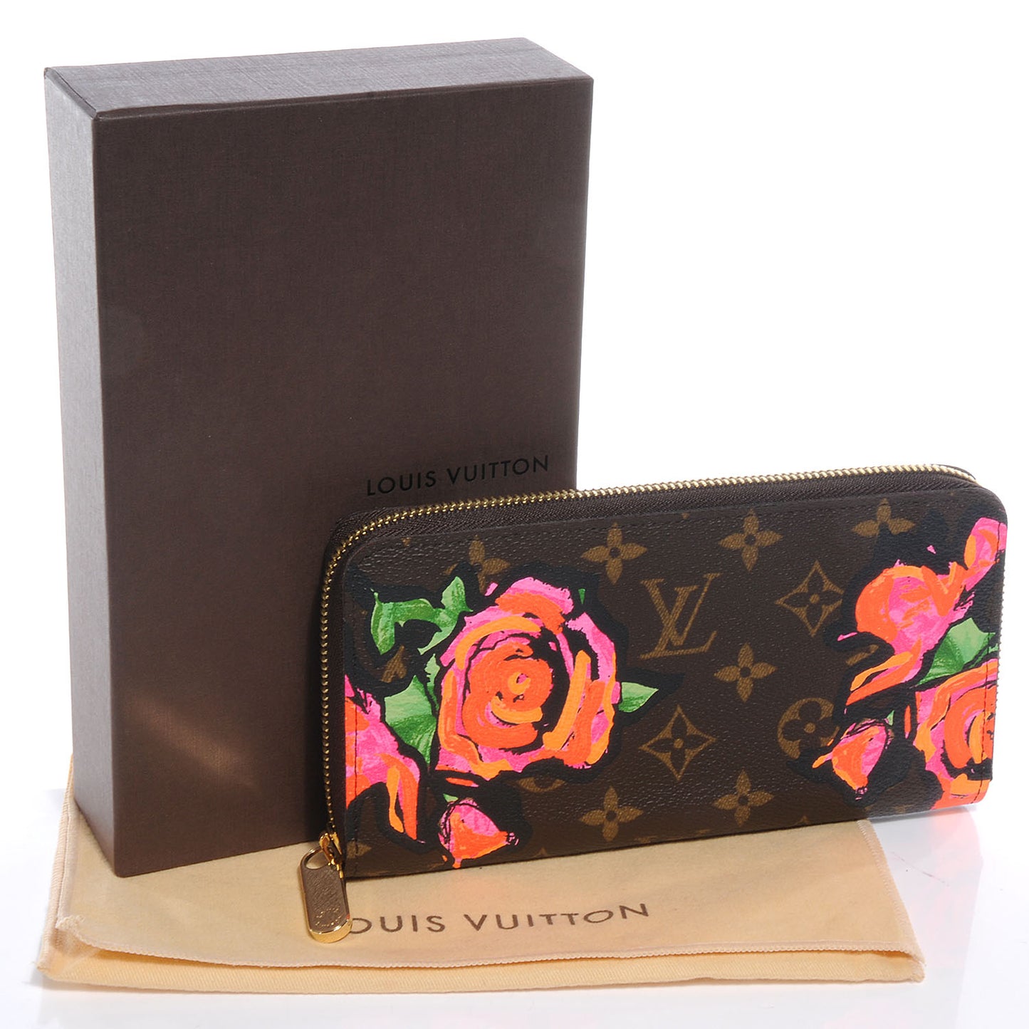 Monogram Roses Zippy Wallet