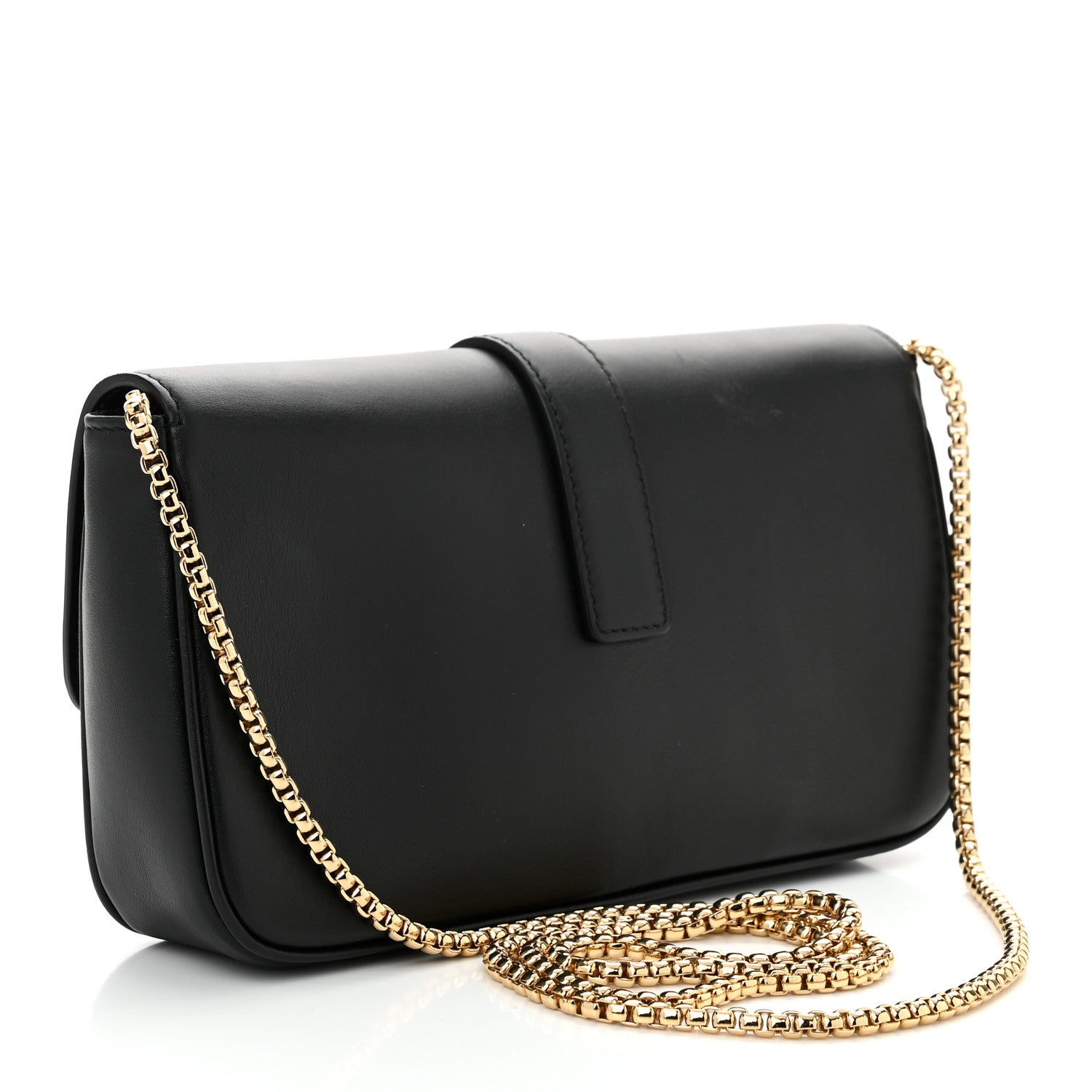 Salvatore Ferragamo Calfskin Archive Gancini Flap Crossbody Black 3 of 10