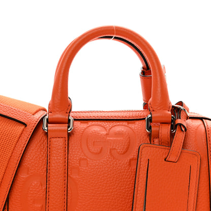 Gucci Piuma Calfskin Jumbo GG Embossed Mini Duffle Bag Good Orange 5 of 9