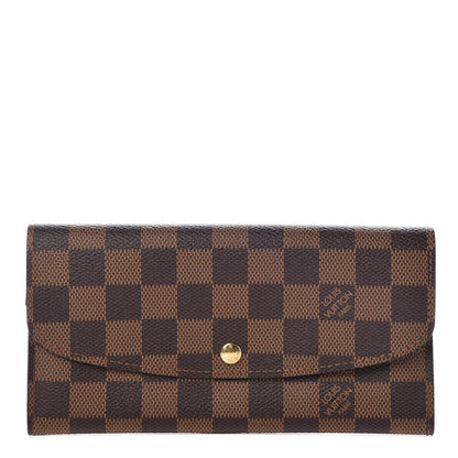 Louis Vuitton Damier Ebene Emilie Wallet 1 of 8
