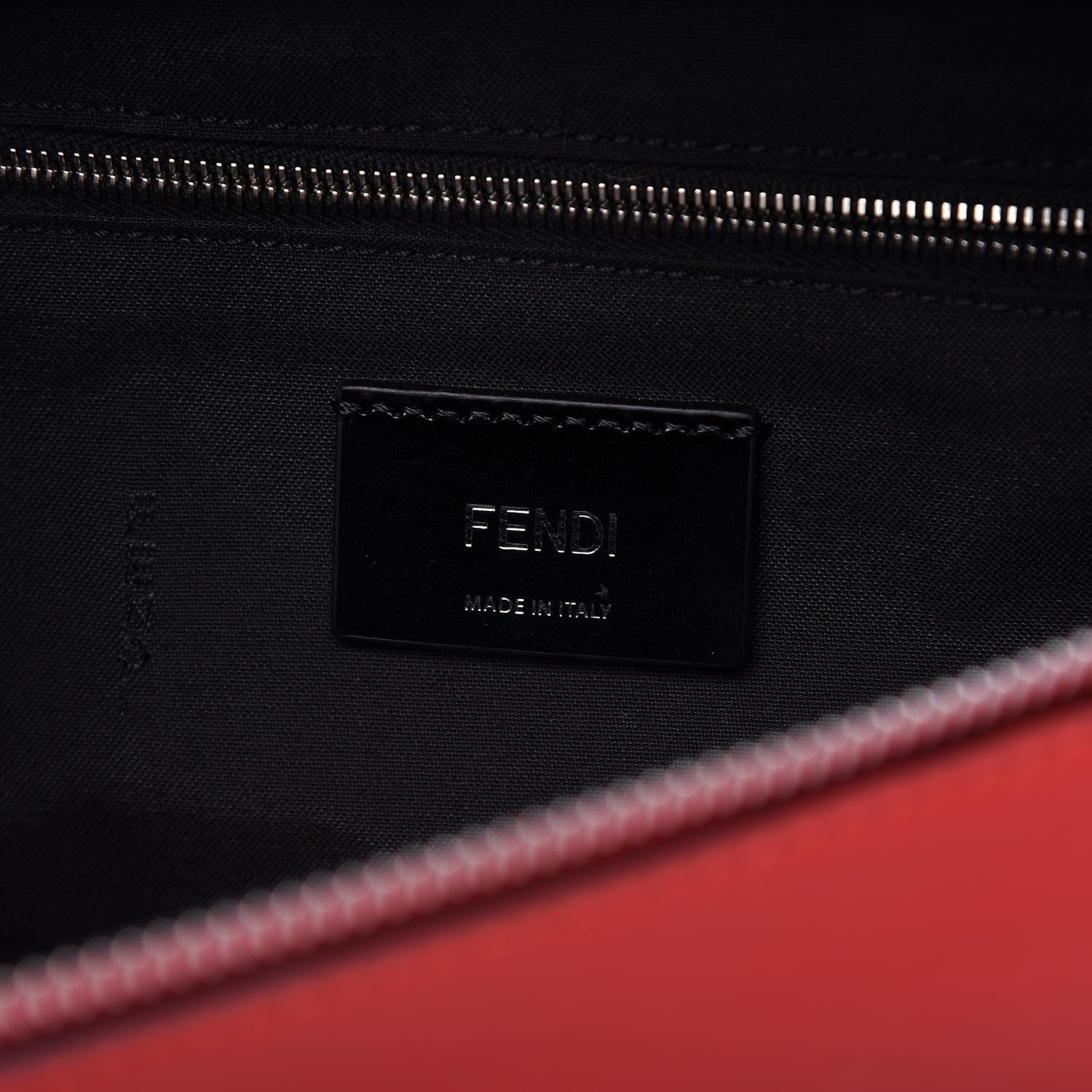 Fendi Vitello Grace Light Century Devil Eyes Belt Bag Rosso Black 8 of 10