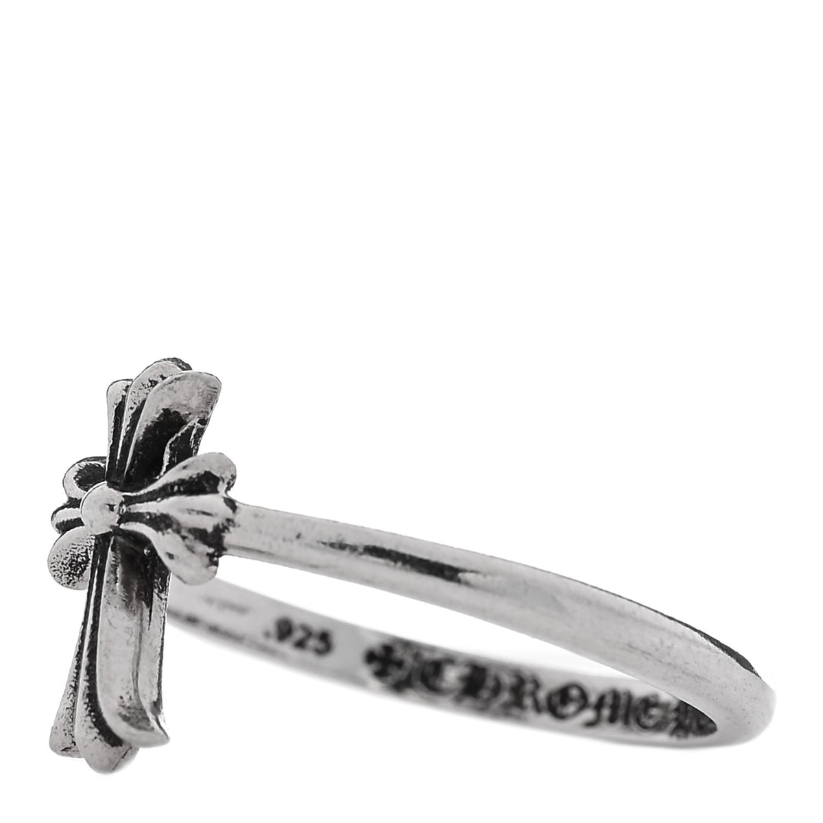 Chrome Hearts Sterling Silver Bubblegum Cross Ring 53 6.25 4 of 7