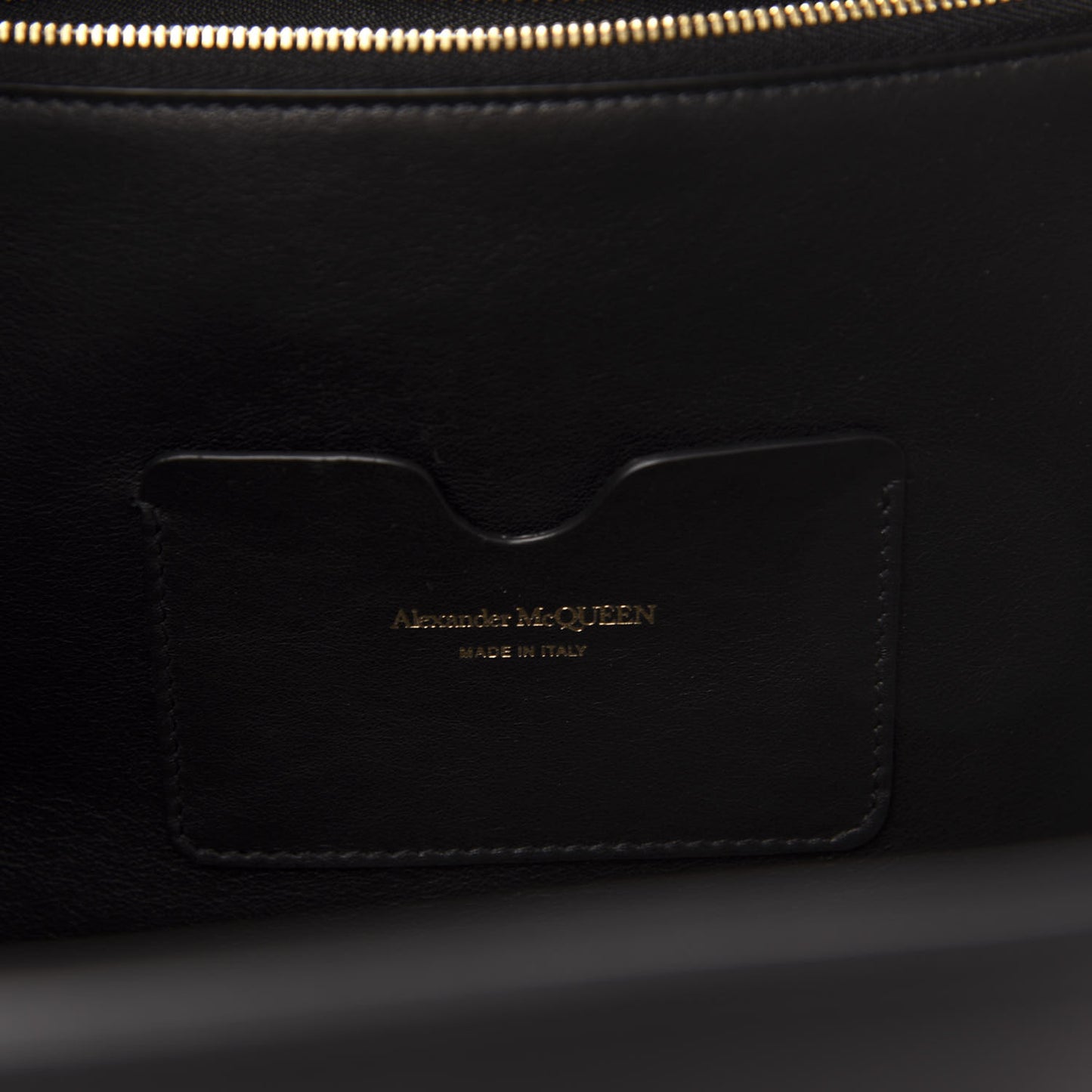 Calfskin Embossed Signature Shopper Black