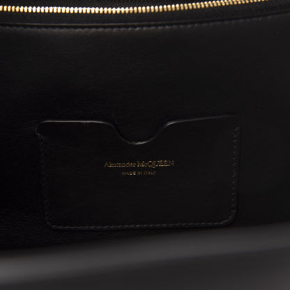 Alexander McQueen Calfskin Embossed Signature Shopper Black 6 of 9