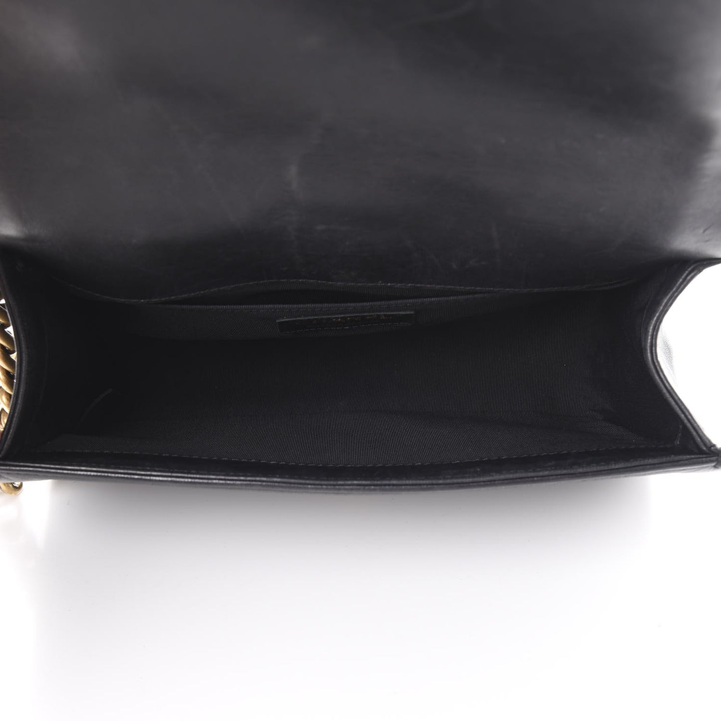 Calfskin Quilted Medium Boy Flap Black