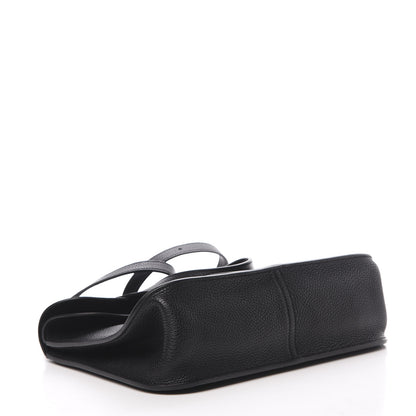 Hermes Taurillon Clemence Halzan 31 GM Black 6 of 12