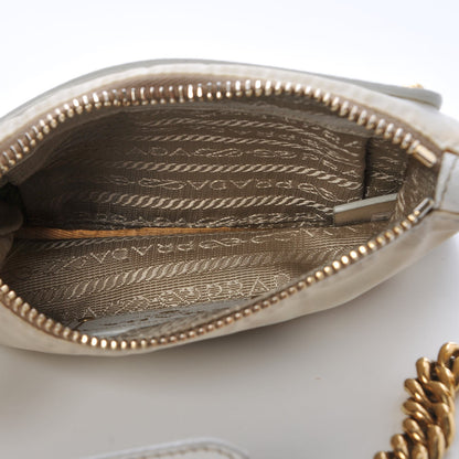 Prada Tessuto Nylon Saffiano Logo Crossbody Bag Talco 5 of 14