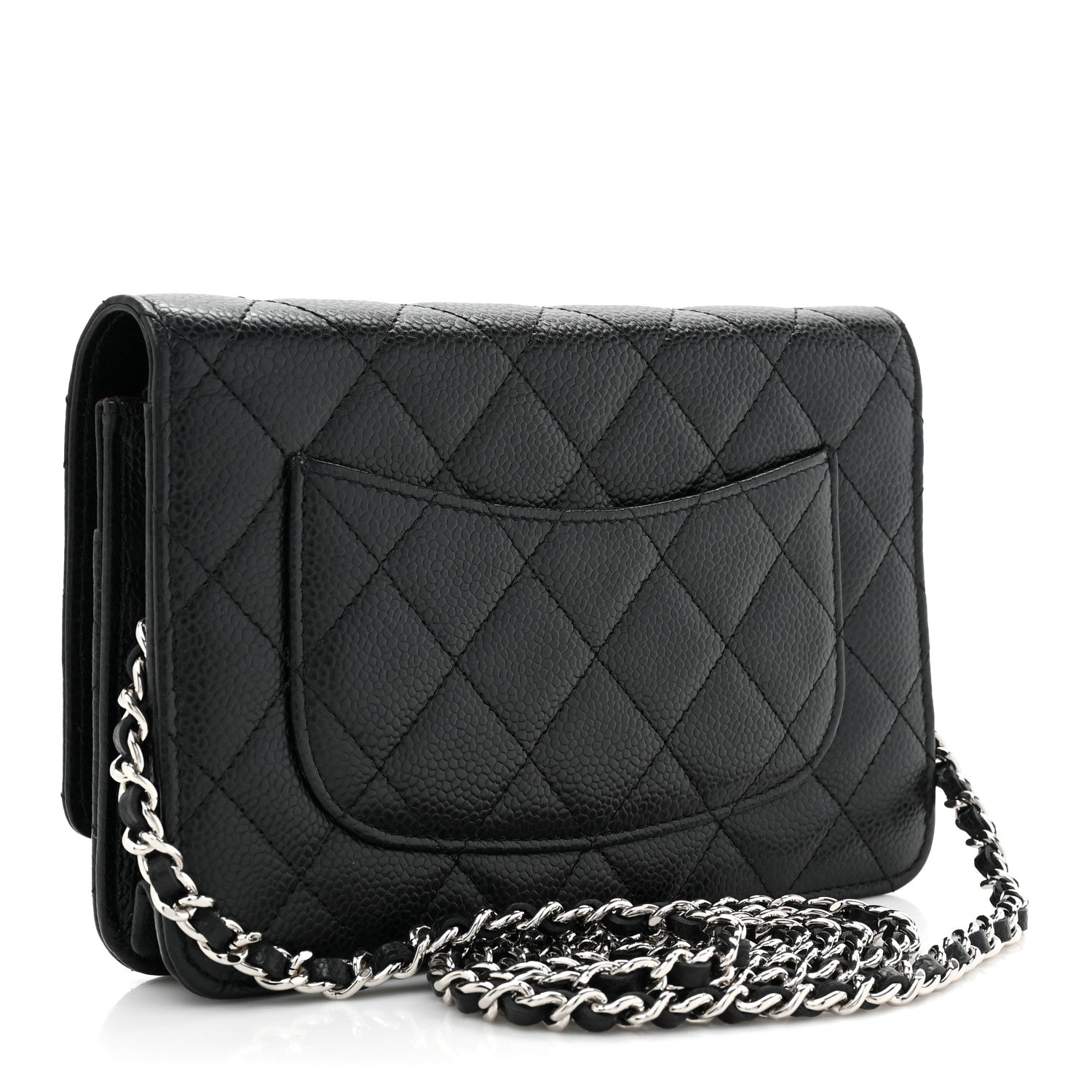Chanel Caviar Quilted Wallet on Chain WOC Black 3 of 13