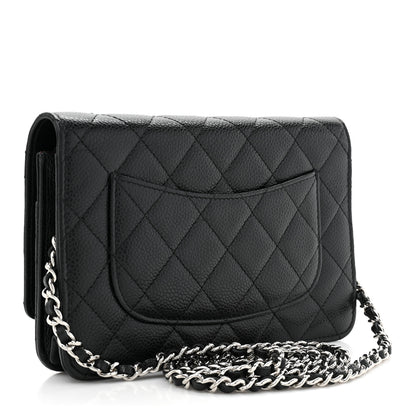 Chanel Caviar Quilted Wallet on Chain WOC Black 3 of 13