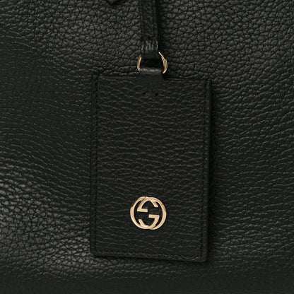Gucci Pebbled Calfskin Small Swing Tote Black 9 of 11