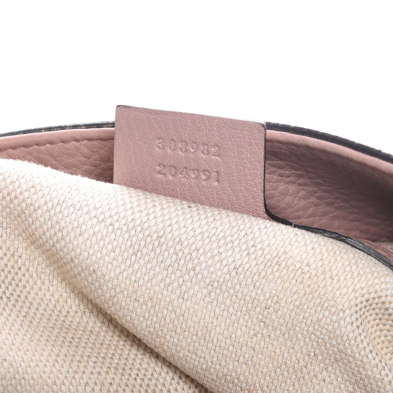 Gucci Pebbled Calfskin Medium Soho Chain Shoulder Bag Dark Cipria 7 of 8