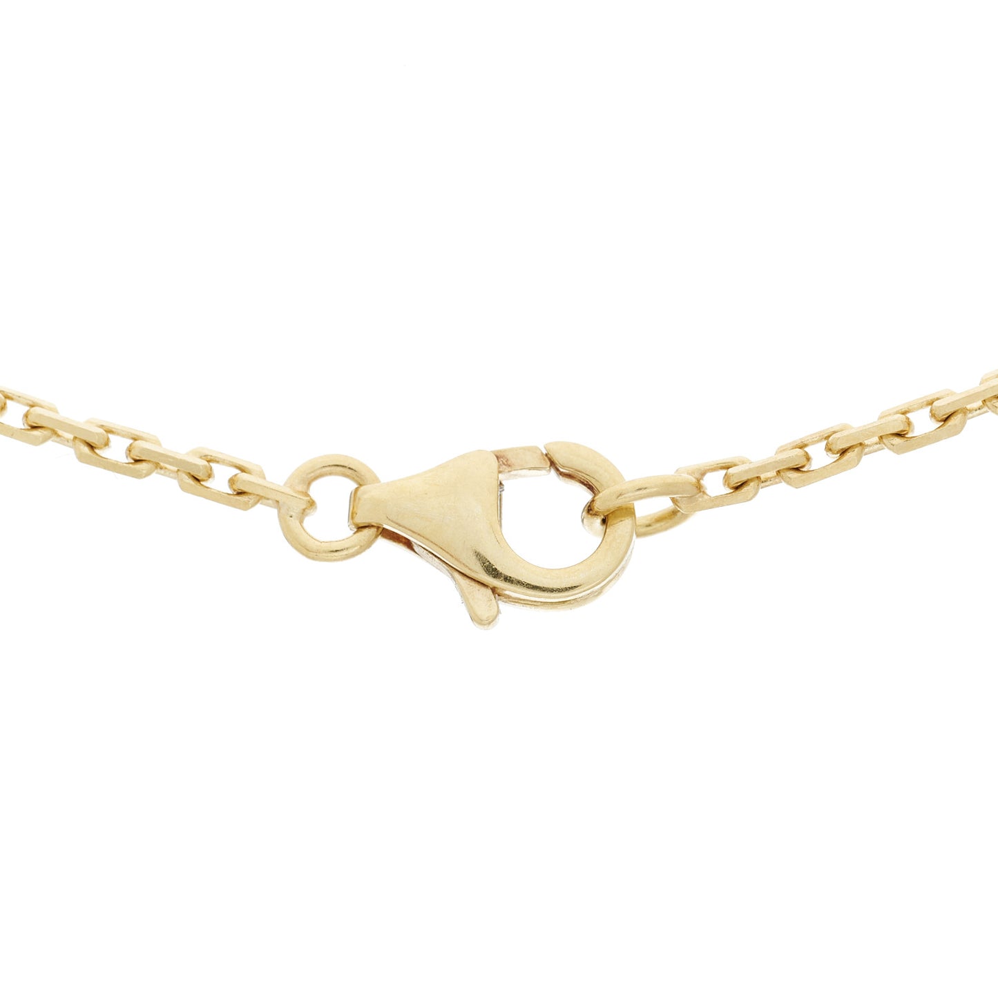 18K Yellow Gold Diamond Interlocking LOVE Necklace