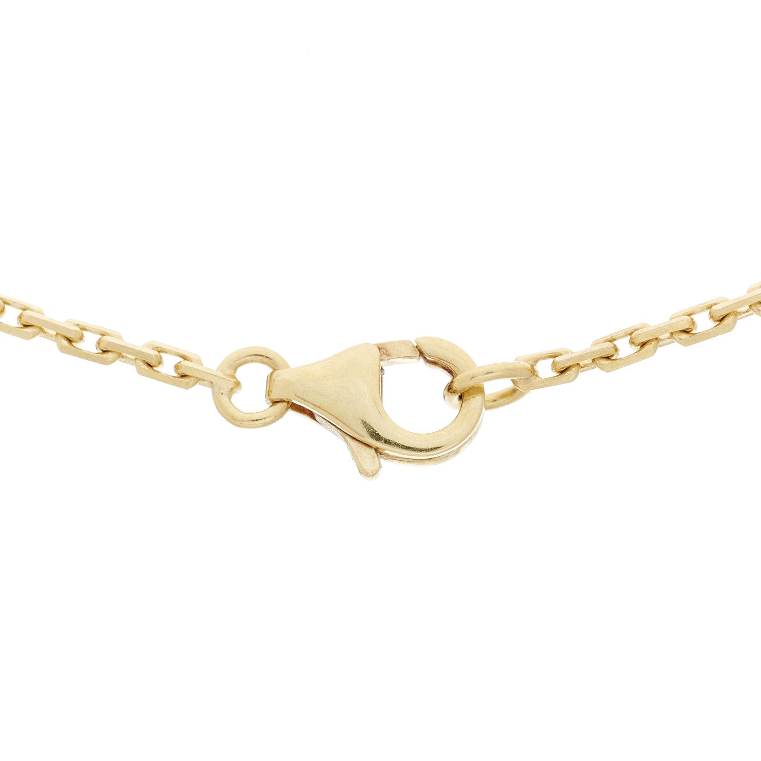 Cartier 18K Yellow Gold Diamond Interlocking LOVE Necklace 6 of 8