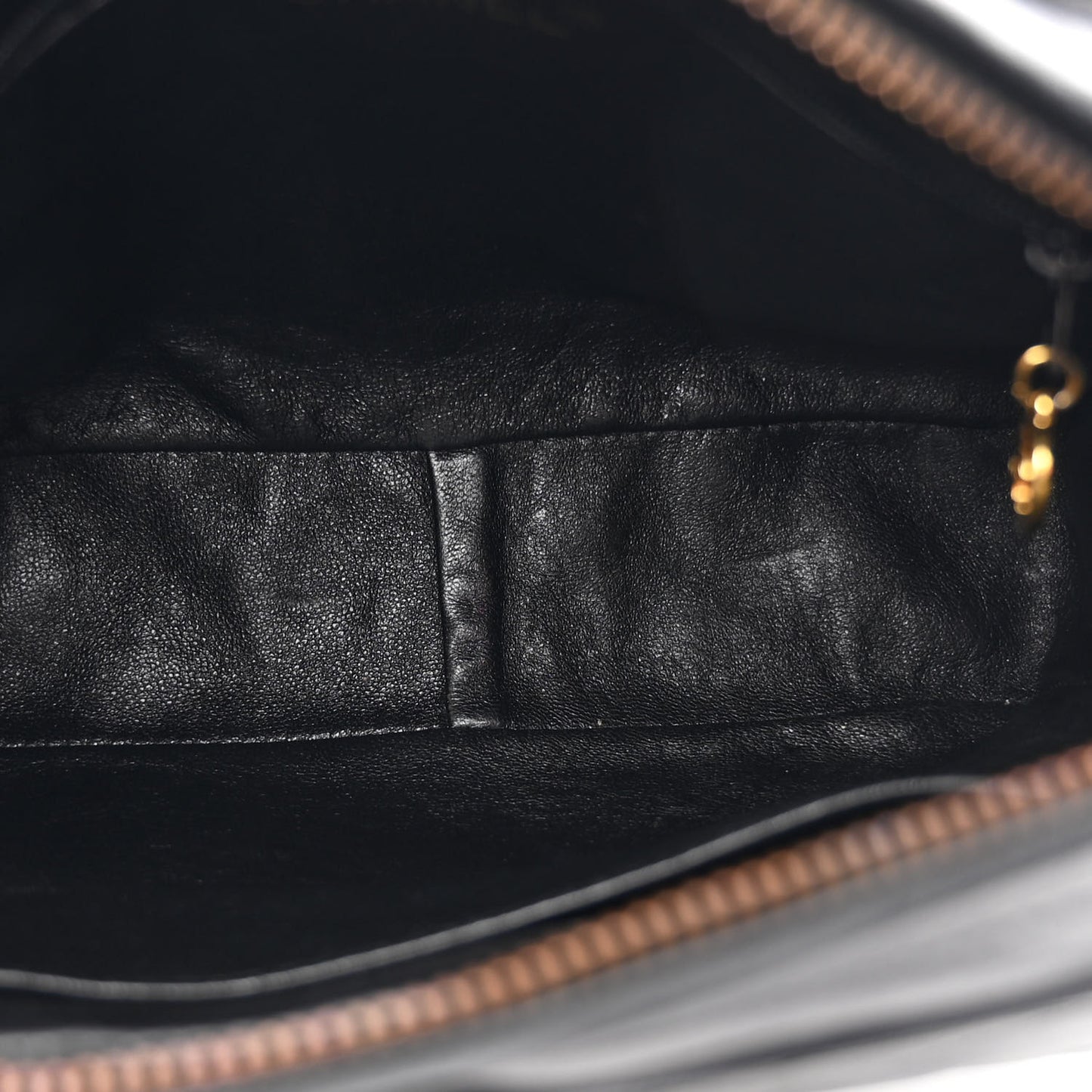 Lambskin Quilted Flap Shoulder Bag Black