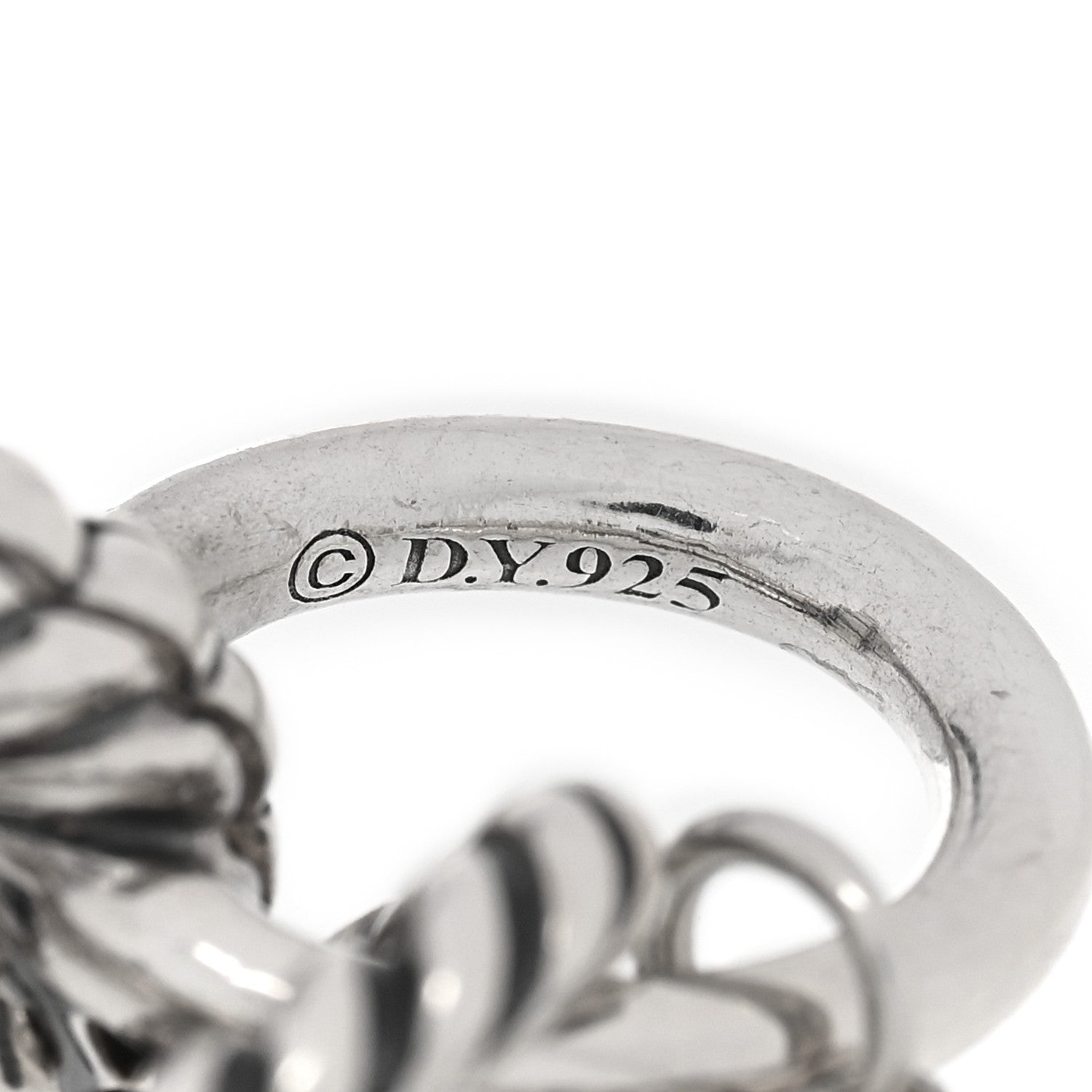 David Yurman Sterling Silver 10mm Medium Oval Link Bracelet 3 of 3