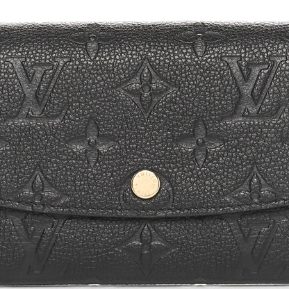 Louis Vuitton Empreinte Emilie Wallet Black Dune 7 of 9