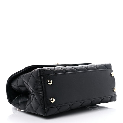 Chanel Caviar Quilted Mini Coco Handle Flap Black 4 of 10