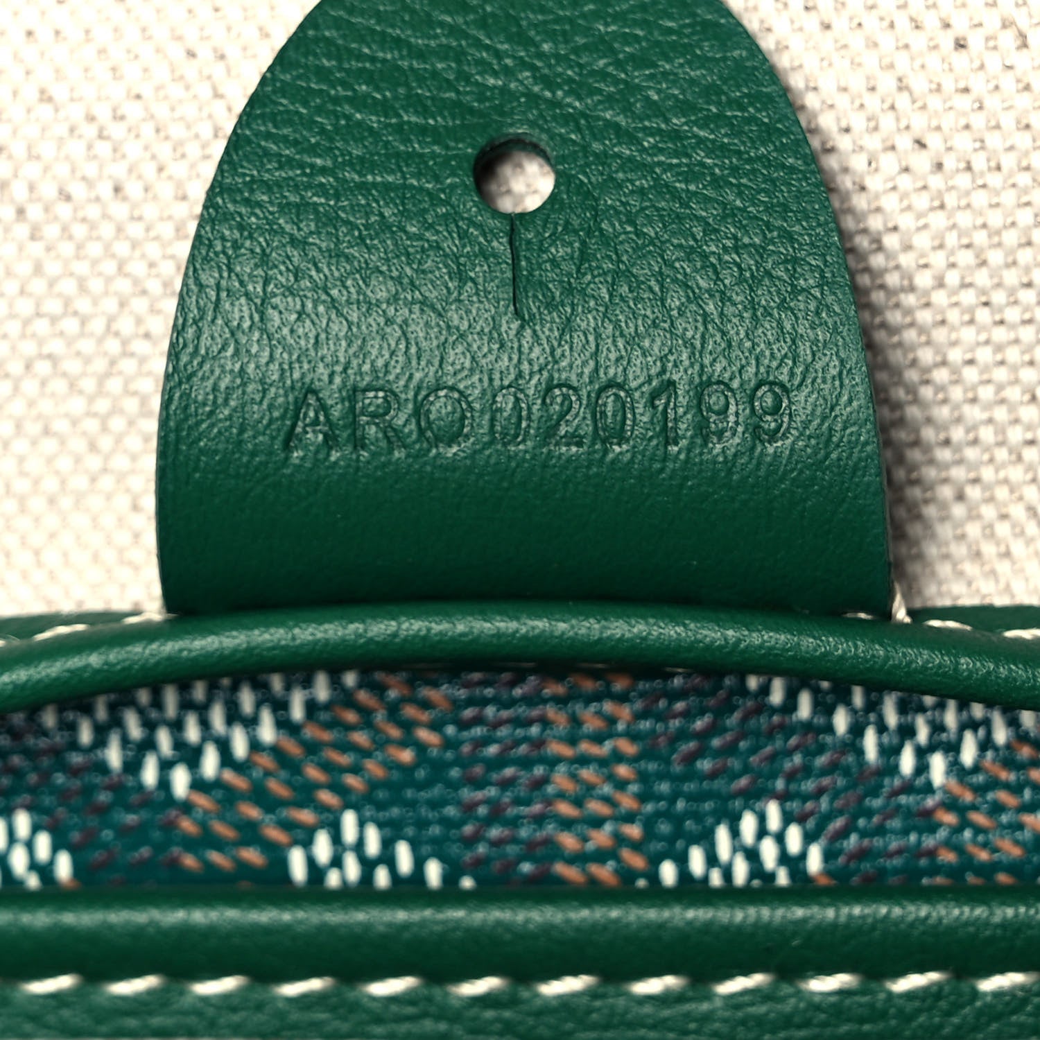 Goyard Goyardine Artois MM Green 6 of 8