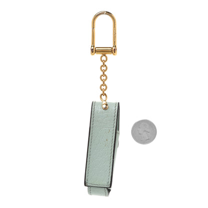 Gucci Textured Calfskin Enamel Single Porte Rouges Keychain Water Green 2 of 9