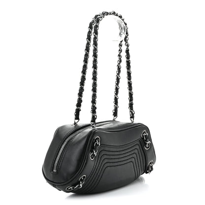 Chanel Lambskin Lax Small Tassel Shoulder Bag Black 3 of 11