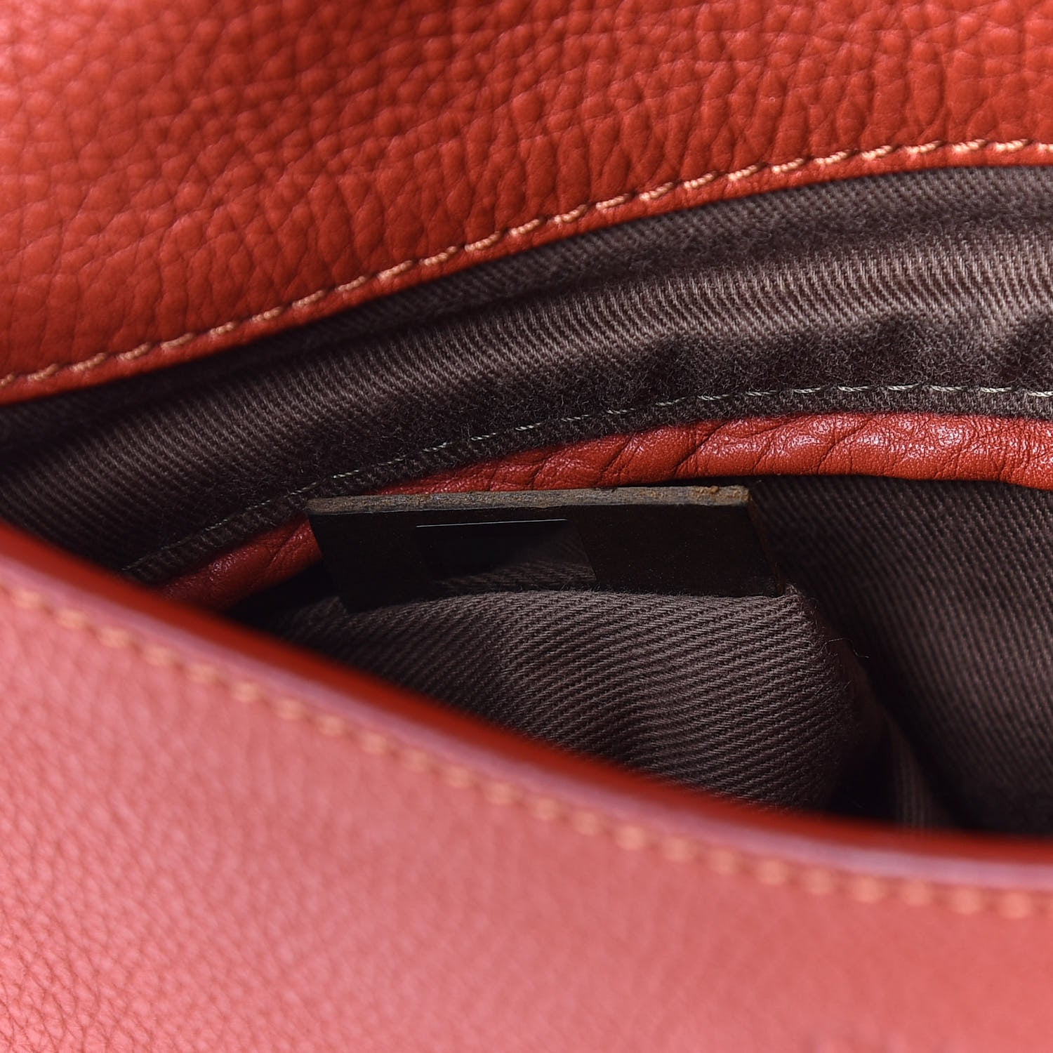 Chloe Calfskin Medium Marcie Round Zip Crossbody Bag Maple Leaf 9 of 9