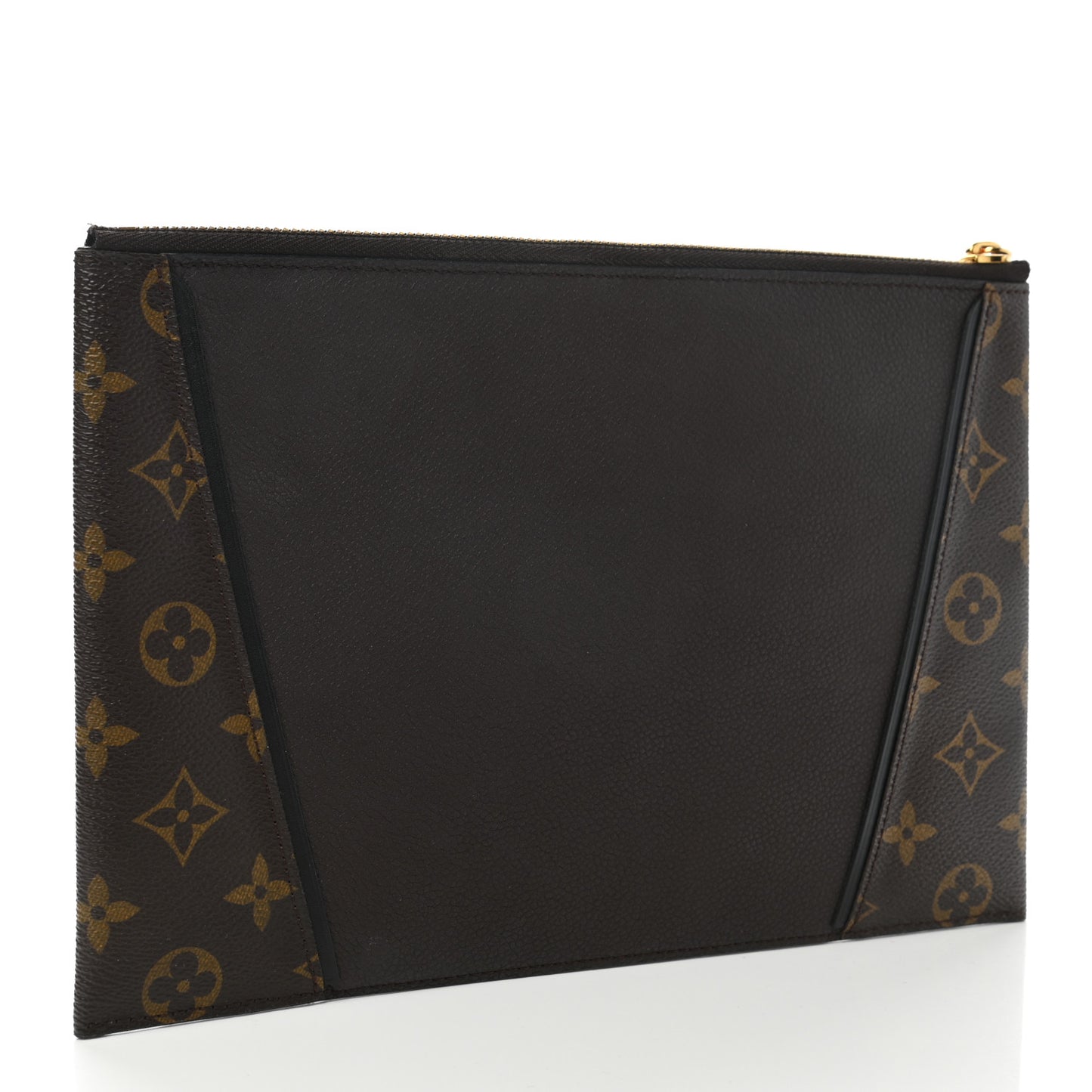 Monogram Veau Cachemire W Pochette Chocolate