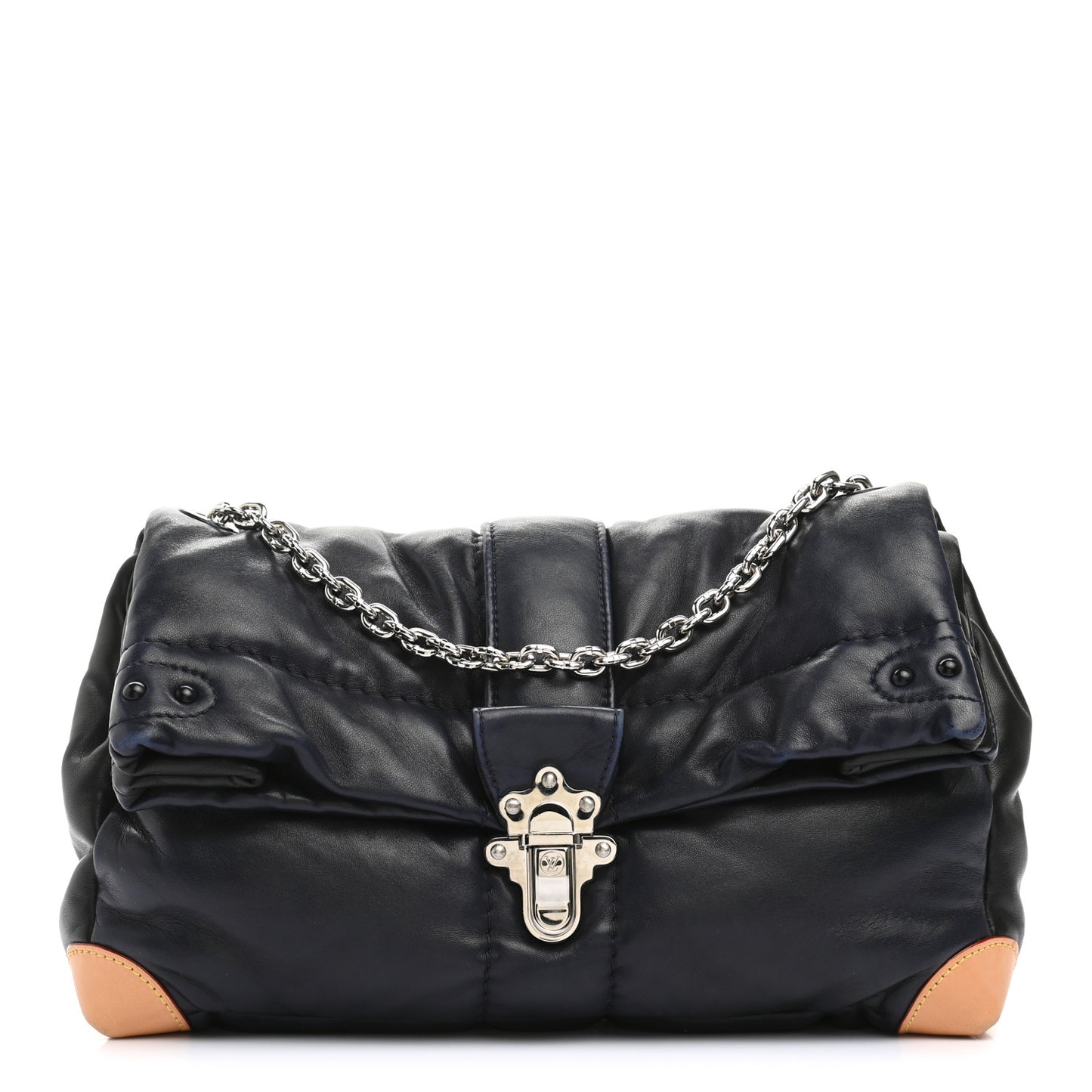 Lambskin Cloud Clutch GM Black