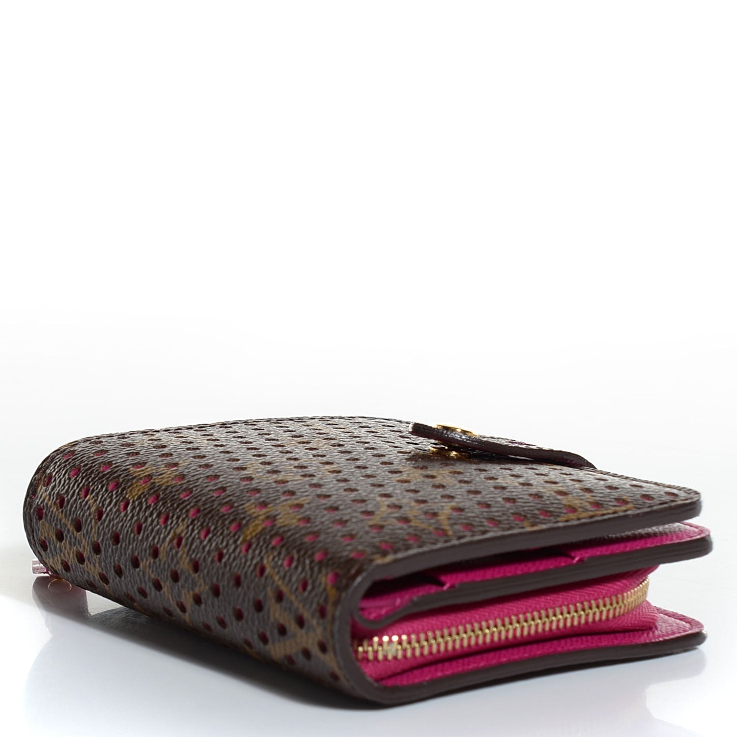 Louis Vuitton Monogram Perforated Compact Zipped Wallet Fuchsia 4 of 8