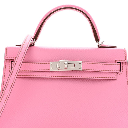 Hermes Epsom Mini Kelly Sellier 20 5P Pink 8 of 11