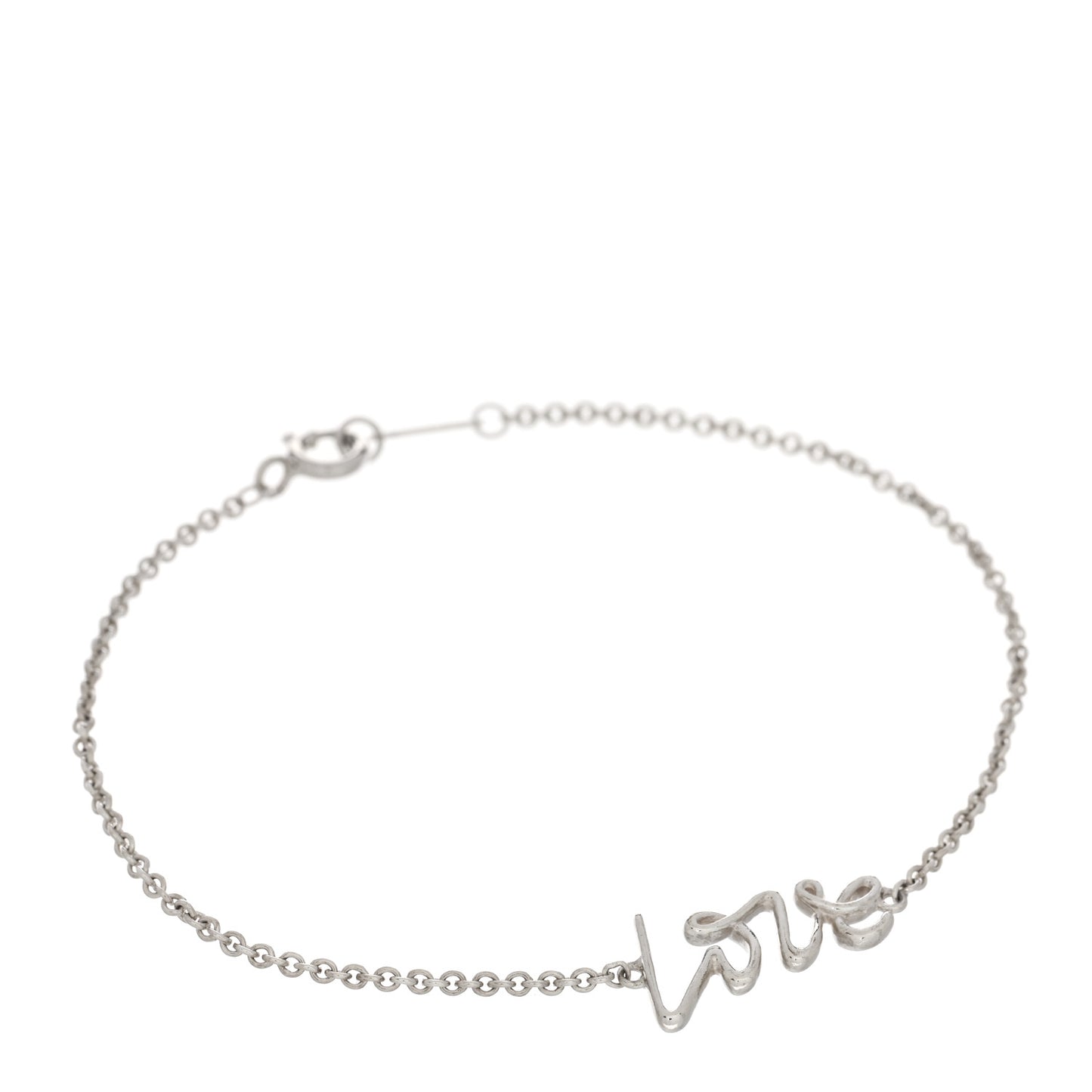 Sterling Silver Graffiti Love Bracelet