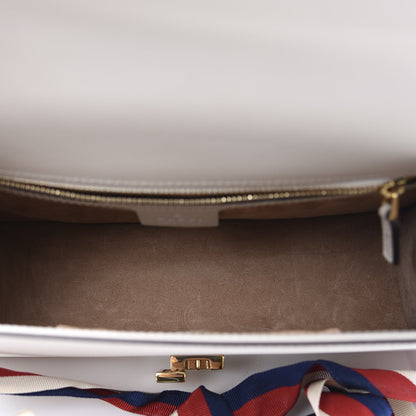 Gucci Calfskin Small Sylvie Shoulder Bag White 4 of 15